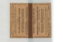 Continental Insurance Co., Howard Insurance Co., North American Ins. Co. , Perkins Collection 1850 to 1900 Advertising Cards